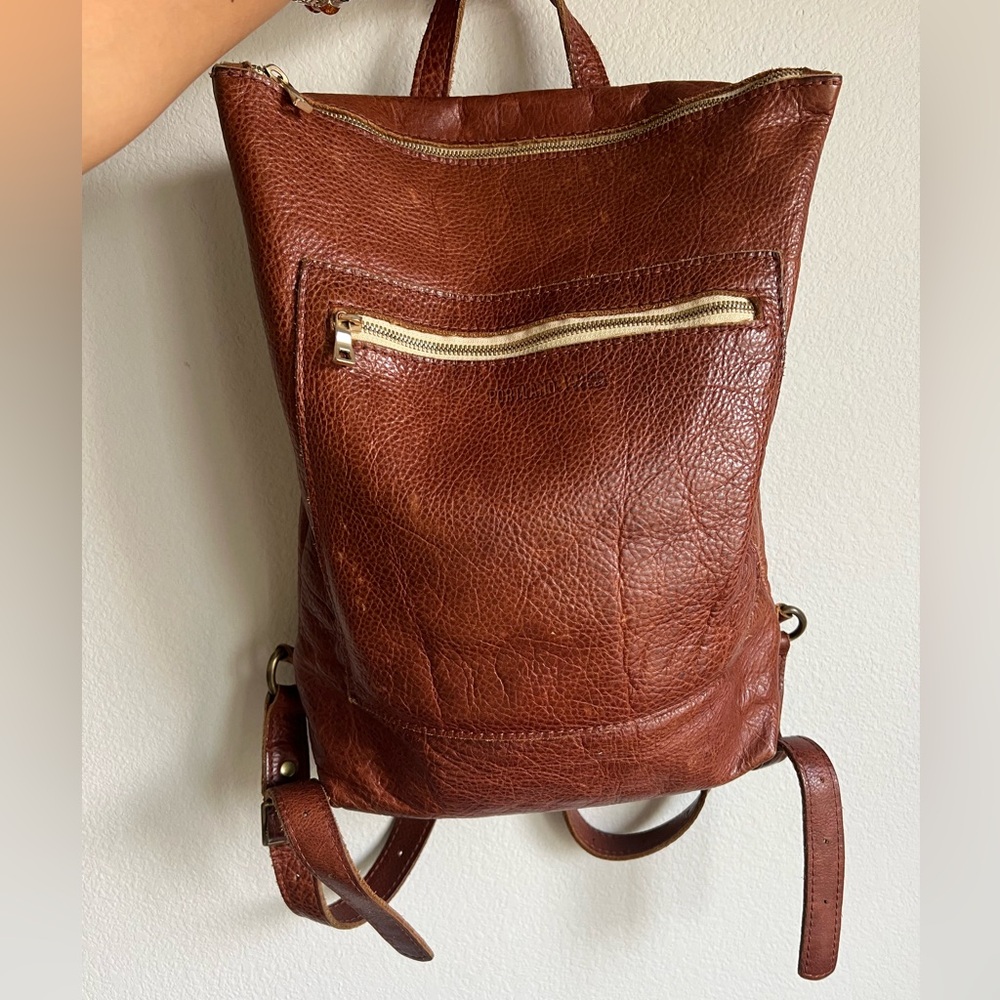 Portland leather goods, backpack, nutmeg